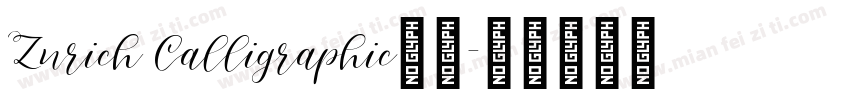Zurich Calligraphic字体字体转换
